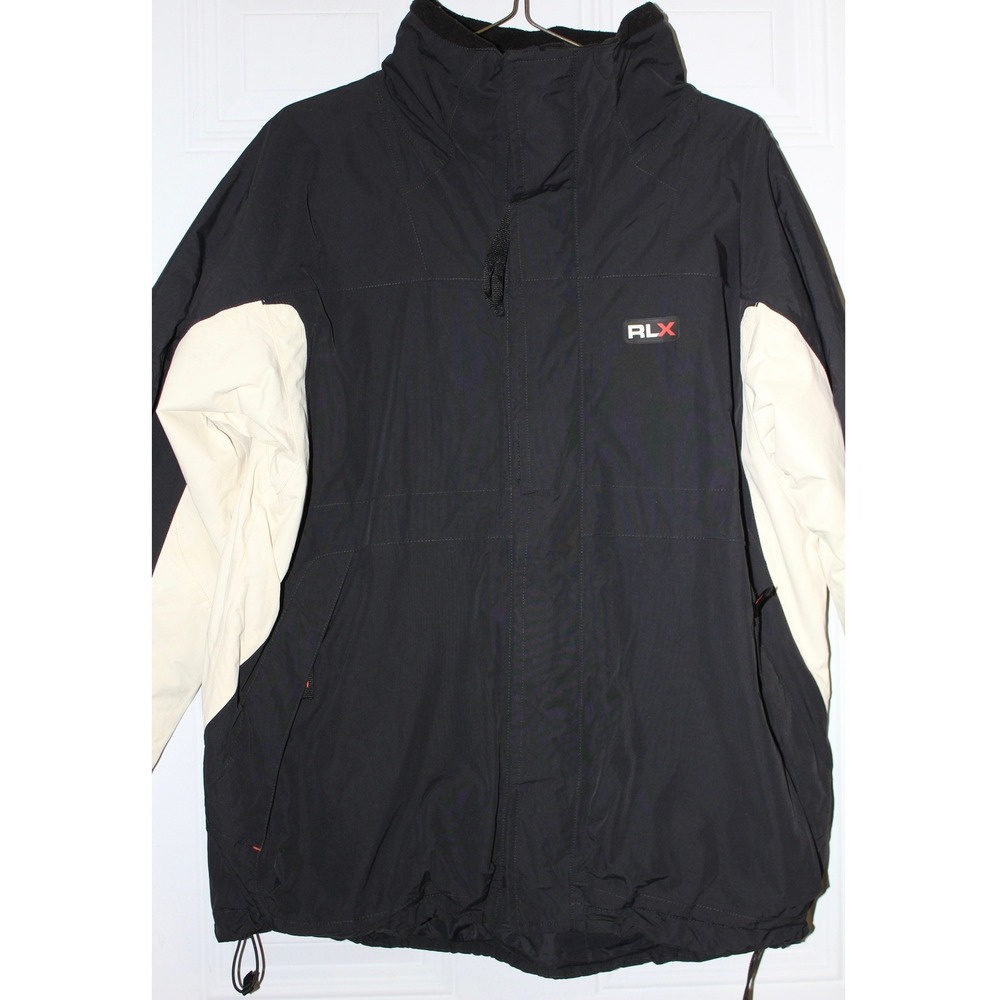 RLX Polo Sport Men's Black Beige Performance Technology Ski Snowboard Jacket Lg.